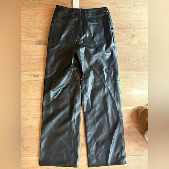 Brand new tags Black Leather Pants - Picture 4 of 16